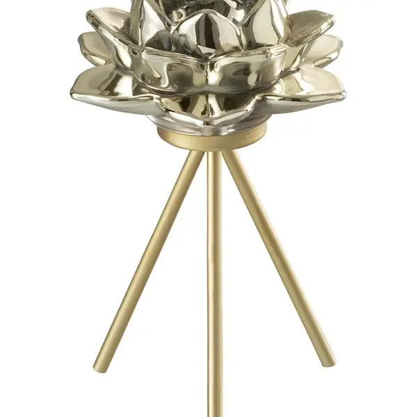 Dekoračný svietnik J-Line Flower Glass