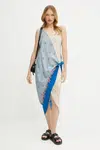 Hodvábne šaty Weekend Max Mara midi, rovný strih, 2515221232600