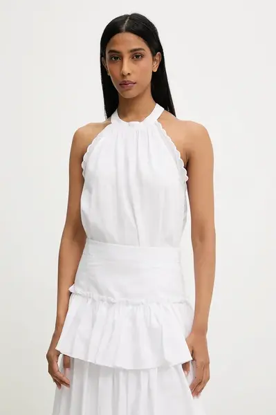 Blúzka s prímesou ľanu Answear.LAB