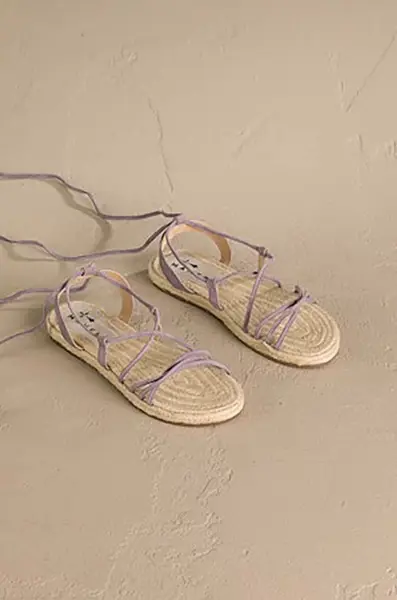 Semišové sandále Manebi Lace-Up Sandals