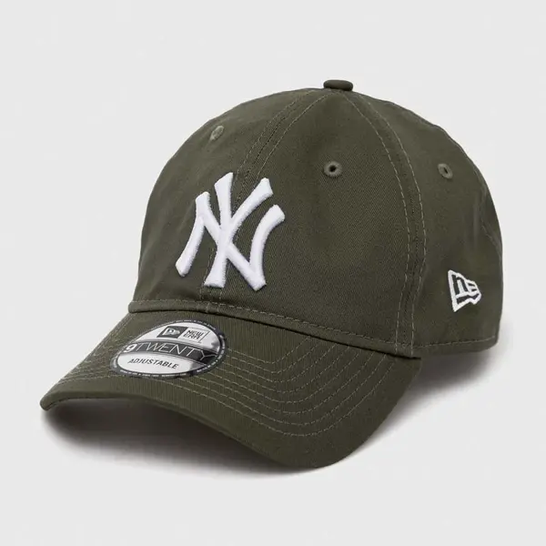 Bavlnená šiltovka New Era zelená farba, vzorovaná, NEW YORK YANKEES