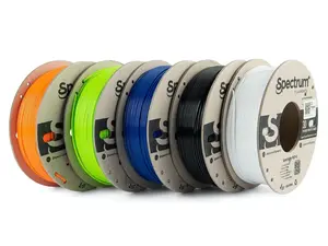 Spectrum 80748 3D filament, Premium PET-G, 1,75mm, 5x250g, Bílý, Černý, Oranžový, Modrý, Zelený (Mix Arctic white, Deep black, Lion orange, Navy Blue,