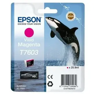 Epson T7603 C13T76034N10 purpurová (vivid magenta) originální cartridge