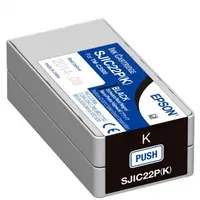 Epson GJIC5(K) C13S020563 pro ColorWorks, černá (black) originální cartridge