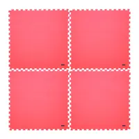 Fitness podložka inSPORTline EVA40 200x200x1 cm červená