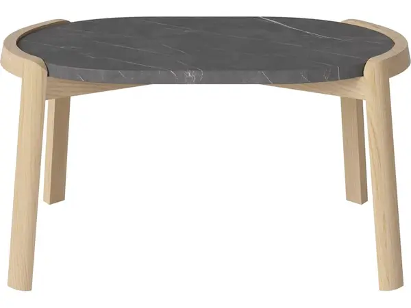 Konferenční stolek Mix 66 x 41 cm, více variant - Bolia Varianta: Pietra Grey marble | White pigmented oiled oak, Solid | v. 35 cm