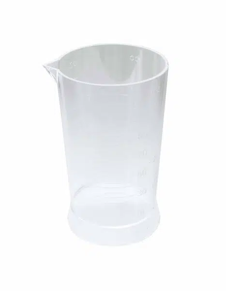 Kadeřnická odměrka s měrnými ryskami Duko - 100 ml, plastová (6204)