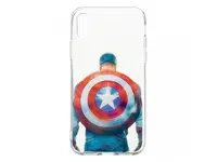 Zadní kryt Marvel Captain America 002 pro Samsung Galaxy J6+, transparent