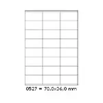 Samolepicí etikety 70 x 36 mm, 24 etiket, A4, 100 listů