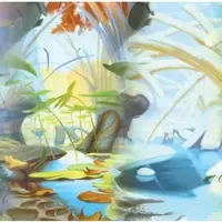 Hrací podložka Magic: the Gathering - Bloomburrow - Season Lands: Island (Four Seasons)