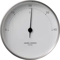 Nerezový teploměr KOPPEL 10 cm, bílý ciferník - Georg Jensen