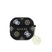 Pouzdro Guess PU 4G Peony Charm pro AirPods 3, černá