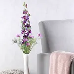 Kytice DELPHINIUM, KOPRETINA, LUČNÍ KVĚTY 97 cm