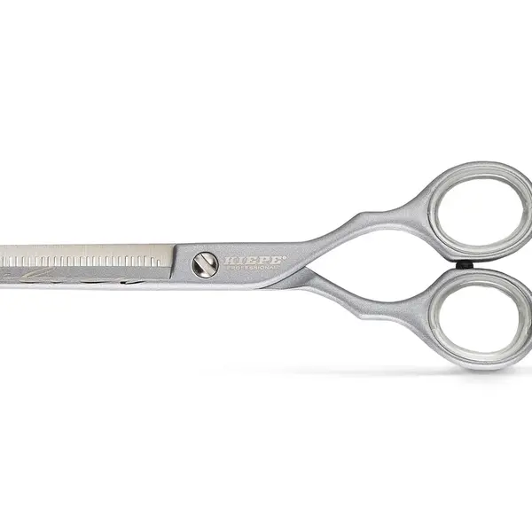 Efilační nůžky Kiepe Luxury Premium Silver 5,5" stříbrné, 38 zubů (2472/5.5) + dárek zdarma