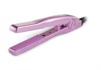 Mini žehlička na vlasy Cera Flat Iron - 15 cm, růžová (24010) + dárek zdarma