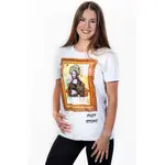 Tričko s krátkým rukávem Crazy Scissors Mona Lisa - bílé, L + dárek zdarma