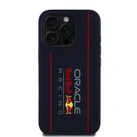Zadní kryt Red Bull Silicone Vertical Logo MagSafe pro Apple iPhone 16 Pro, navy