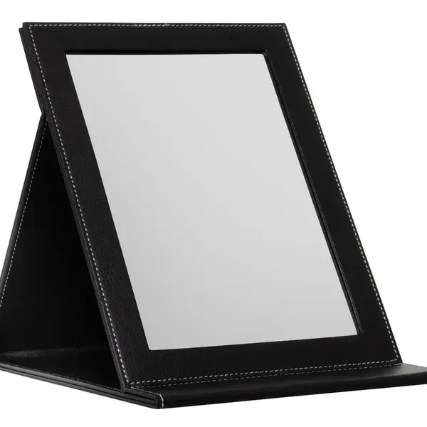 Kosmetické zrcátko se stojánkem Sibel Easel Black - 18 x 24,5 cm, černé + dárek zdarma