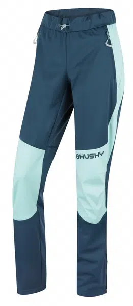 Husky Kala L XXL, mint/turquoise Dámské softshellové kalhoty