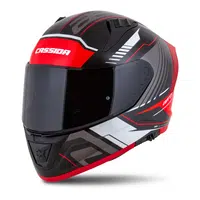 Moto přilba Cassida Aero Drome černá perleť/červená/bílá/šedá S (55-56)