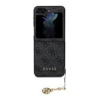 Zadní kryt Guess 4G Charms pro Samsung Galaxy Z Flip5, šedá
