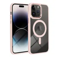Zadní kryt COLOR EDGE MAG COVER case compatible with MagSafe pro Apple iPhone 13, růžová