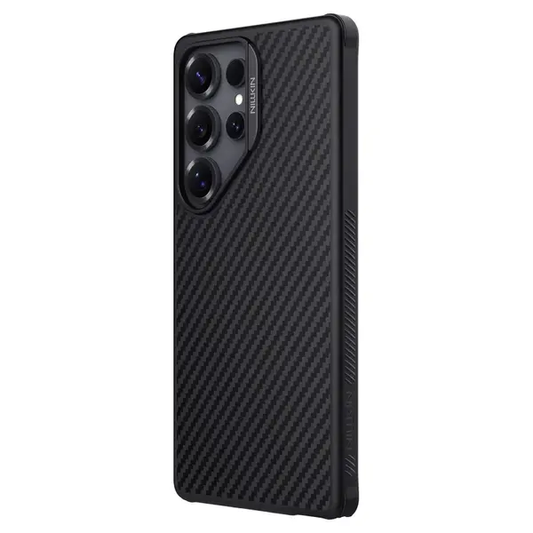 Zadní kryt Nillkin Synthetic Fiber PRO Magnetic pro Samsung Galaxy S25 Ultra, černá