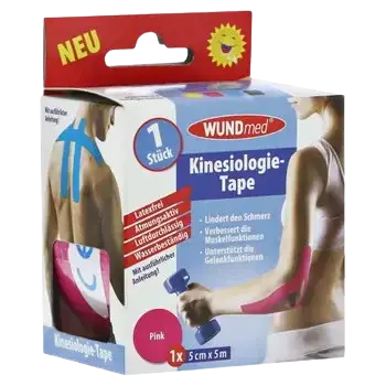 WUNDMED Kineziologická tejpovací páska růžová 5 cm x 5 m