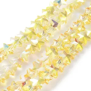 Electroplate Transparent Glass Beads