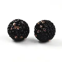 Polymer Clay Pave Rhinestone Beads