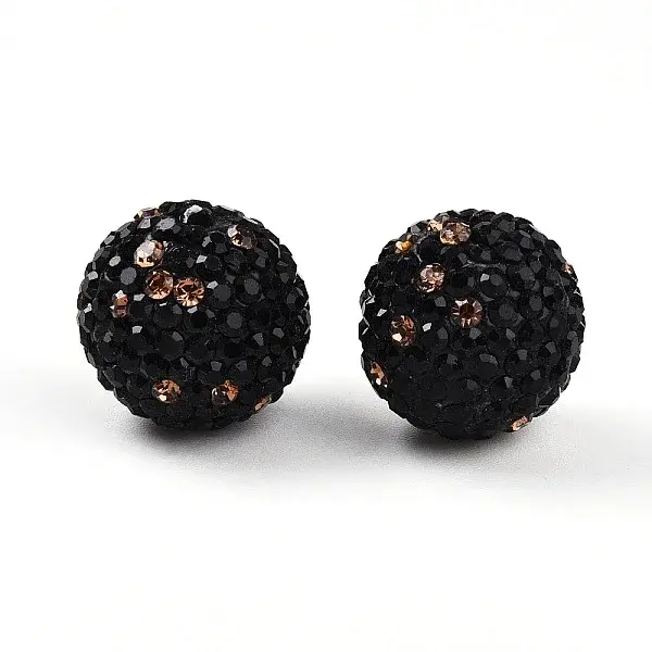 Polymer Clay Pave Rhinestone Beads