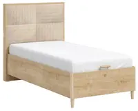 Študentská posteľ 100x200cm s úložným priestorom a usb - dub