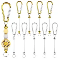 10Pcs 2 Colors Aluminum with Rock Climbing Carabiners
