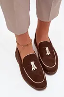 Dámské mokasíny z eko-semiše hnědé Darwen