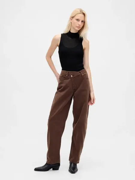 GAP dámské džíny Barrel Crossover UltraSoft