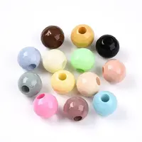 Opaque Acrylic European Beads