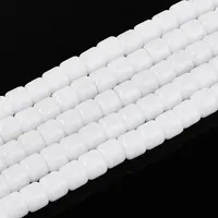Opaque Solid Color Glass Beads Strands