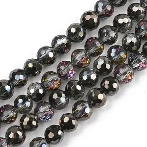 Electroplate Transparent Glass Beads
