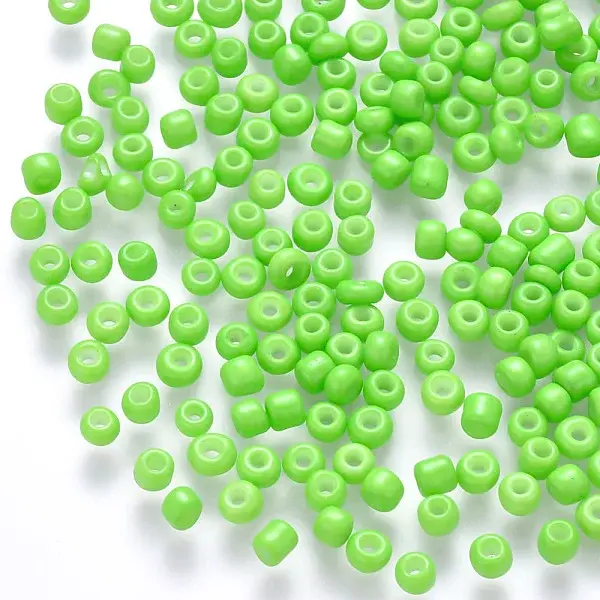 12/0 Baking Paint Glass Round Seed Beads