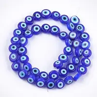 Handmade Evil Eye Lampwork Beads Strands