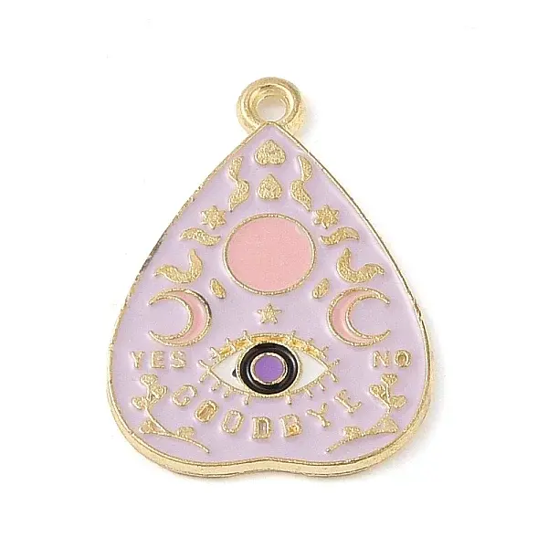 Tarot Style Alloy Eanaml Pendants