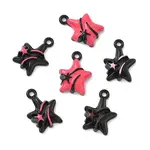 Spray Painted Alloy Enamel Pendants