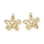 Brass Micro Pave Cubic Zirconia Pendants