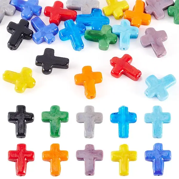 20pcs 10 Colors Handmade Lampwork Beads