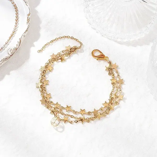 304 Stainless Steel Multi-layered Bracelets