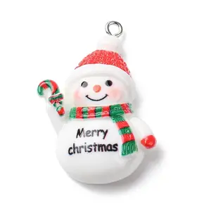 Christmas Opaque Resin Pendants