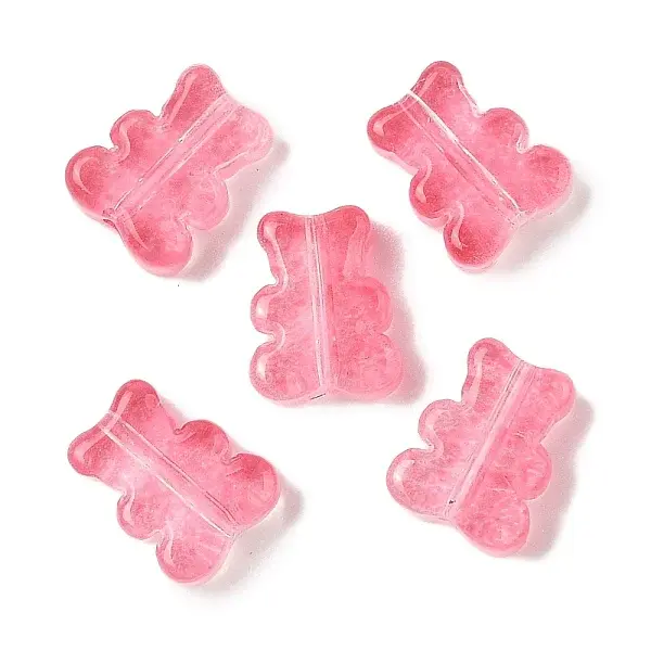 Transparent Spray Paint Glass Beads