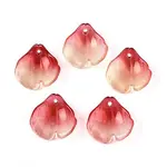 Transparent Glass Petal Pendants