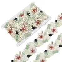 5 Yards Organza Pleated Lace Polyester Ribbon