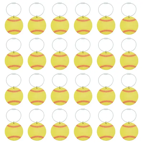 24Pcs Acrylic Pendant Decorations